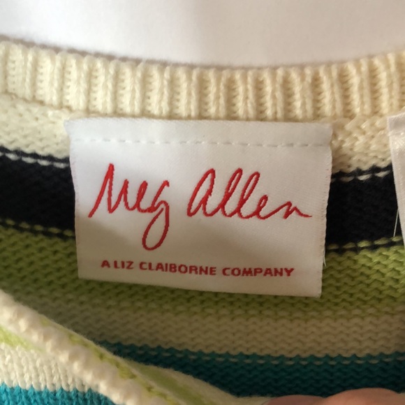 Meg Allen by Liz Claiborne 100% cotton sweater sz8/10 - Picture 4 of 10